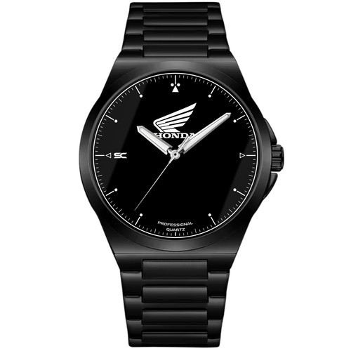 Montre bracelet noire acier - montre, en