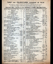 PARIS (XVI°) Fournitures