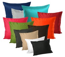 Housse De Coussin Satinée Uni