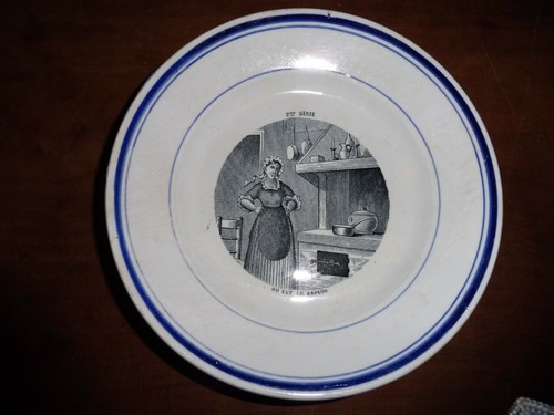 Assiette gien 19e - d2,