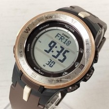 Montre solaire robuste CASIO PROTREK PRG-330GE Golden Eagle (fonctionne) du J...