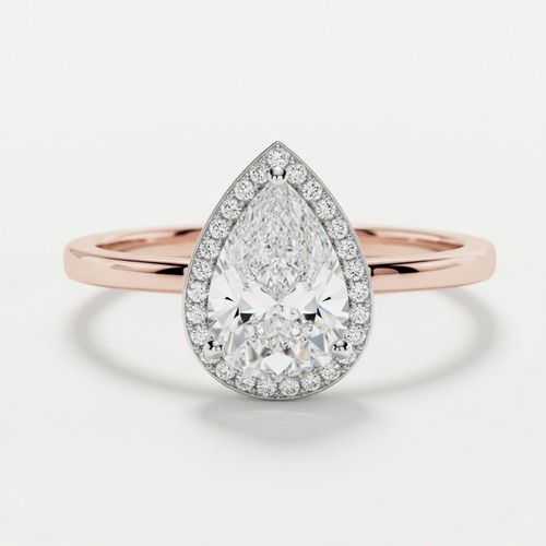 2ct pear lab grown diamond - pear,