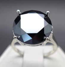 10 CT Diamant Noir Bague 925