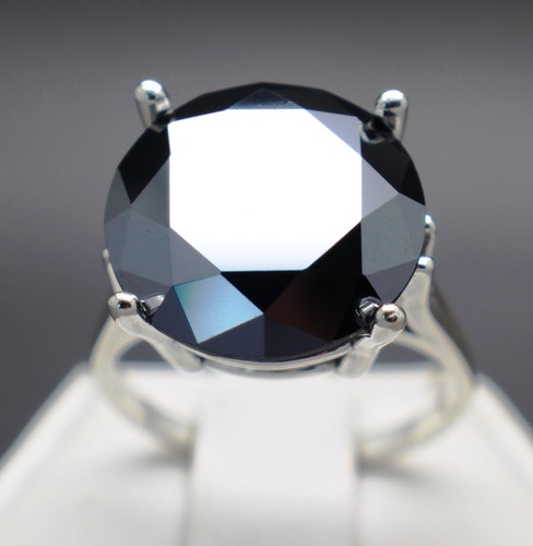 Diamant noir bague - diamant, 925