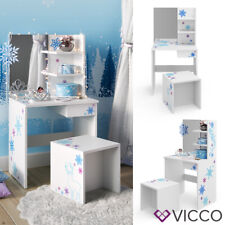 Coiffeuse enfant Vicco, coiffeuse pour enfant, coiffeuse avec tabouret