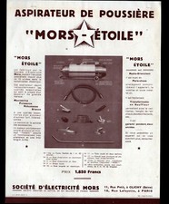 CLICHY (92) USINE d'APPAREILS ELECTRO-DOMESTIQUE ASPIRATEURS "MORS ETOILE" 1946