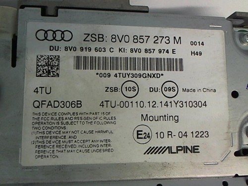 Ecran gps audi - 3, sportback