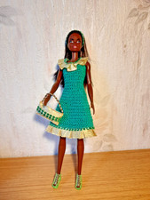 Robe de Noël verte et dorée