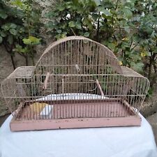 ANCIENNE CAGE A OISEAUX  ROSE