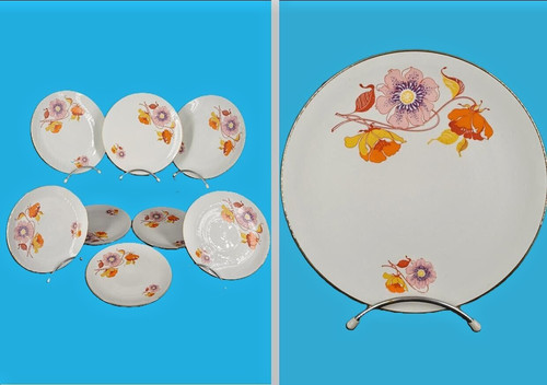 Série assiettes plates - 8,
