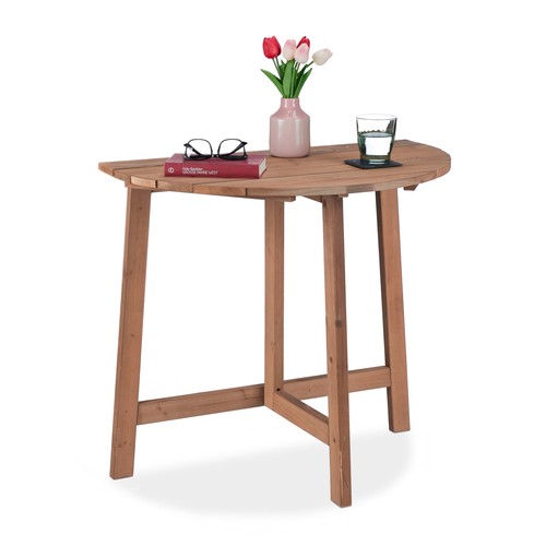 Table pliante demi lune - table,