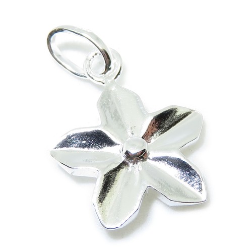 Pendentif fleur argent - fleur,