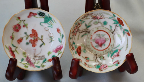 Deux coupelles porcelaine - coupelles, en