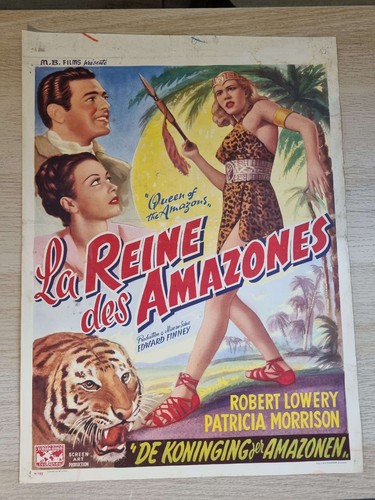 Affiche ancienne cinéma belge