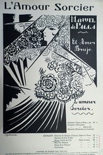 NATALIA GONTCHAROVA couverture partition Amours Sorcier Manuel de Falla