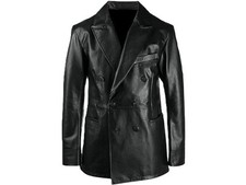 Blazer homme en cuir d'agneau