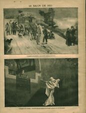 Document ancien gravure  la