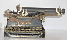 1920's Vintage Ancien Acier & Laiton Smith & Corona Écrire Rare Collection U.S.A
