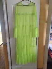Robe longue voile verte