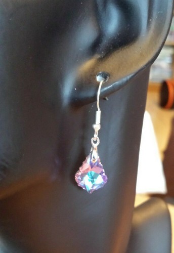 Boucles oreille verre - d'oreille,