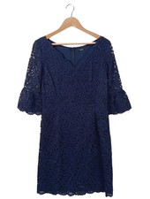 VERA MONT Robe en dentelle Dames Robe T EU 38 bleu style décontracté