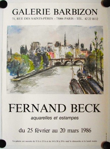 Affiche fernand beck - affiche,