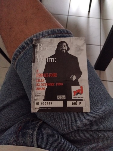Ticket concert barry - barry, white
