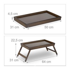 Tablette de lit bambou 50 cm