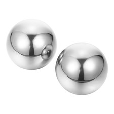  2 Pcs Boule Inox Ballon D'exercice Pour Les Mains Outil De Massage À