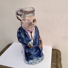 Pichet Cochon Faience De Desvres pièce unique H 28 cm L 15cm Déco