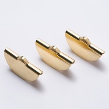  100pcs demi-cercle clip pompon clip en forme d'éventail bijoux fermoirs sac