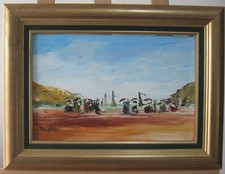 huile sur panneau de