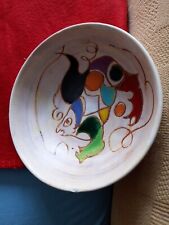 Vallauris Écuelle Ou Saladier En Céramique Signée.Email Épais Couleurs Vives. 