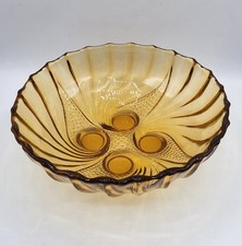 Saladier coupe en verre moulé