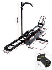 Porte Moto Attelage Scooter avec Rampe de chargement 227kg+ Adaptateur 2'' 83x56