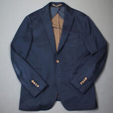 ELEVENTY cotton sport coat size IT 50 / M / Medium navy blue jacket blazer