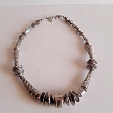 Collier Vintage Recto Verso Désigne Ethnique 69cm Necklace Elègance