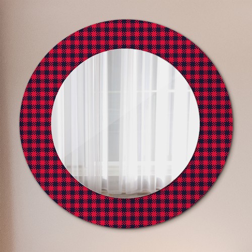 Mural rond miroir avec - avec, cadre