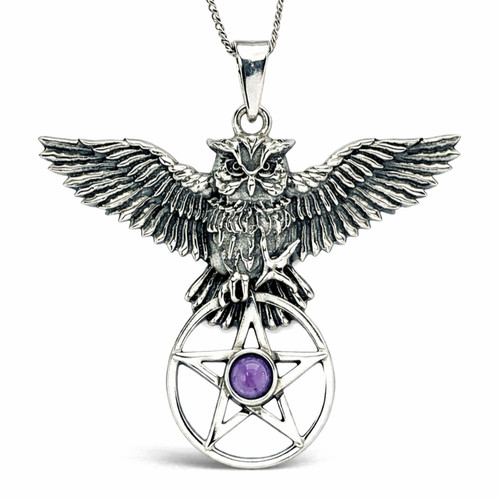Collier pendentif améthyste