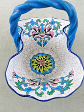 Emaux de Longwy. Panier fin