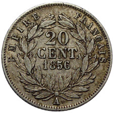 20 Centimes NAPOLÉON III 1856