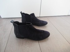 Bottines à plat bleu marine imitation daim André Taille 37