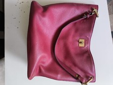 Sac à main cuir rouge Mac