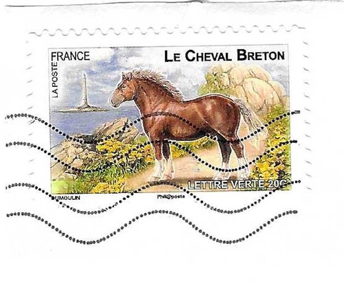 Timbre france 2013 cheval - timbre, le