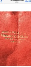 Sac à main cuir vintage Original 1950 Fernande Desgranges