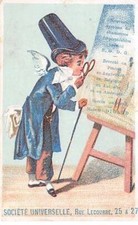 CHROMOS.AM23112.7x10 cm env.J Digard.Chaussures.Lecture à la loupe