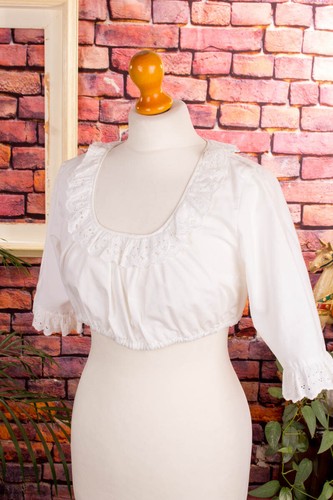 Vintage dirndl chemisier blanc - vintage,