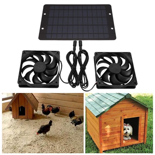 Ventilateur solaire double - solaire, à