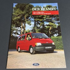 FORD TRANSIT KOMBI BUS / 20p brochure catalogue / 1989 DE German / top!