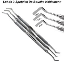 Lot de 3 Dentaire spatules Heidmann Outils de remplissage en plastique composite